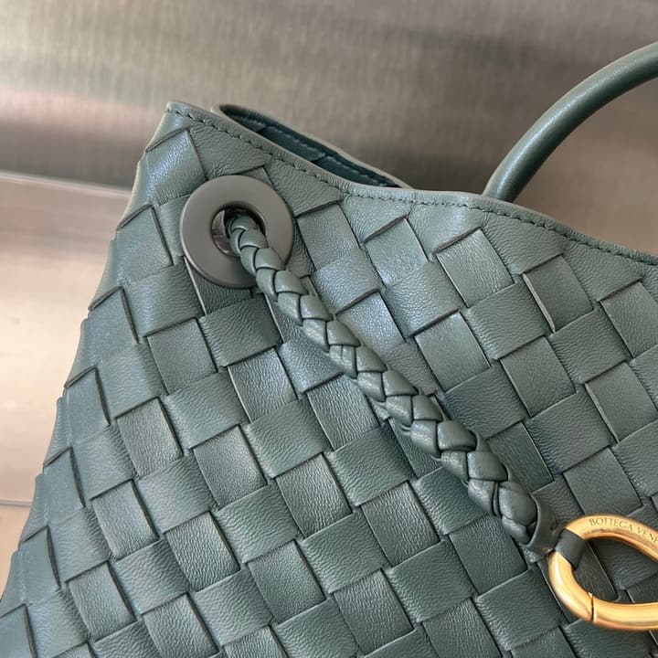 Bottega Veneta Andiamo Handbag in Charcoal Grey