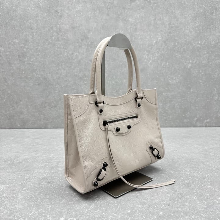 Balenciaga Le City Small Tote Bag – Almond in Almond