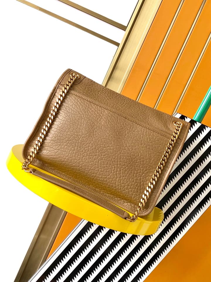 Saint Laurent Niki Medium Flap Bag in Gold