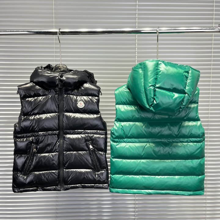 Moncler Ania Fitted Down Vest – Kids Collection – 2025 in Black