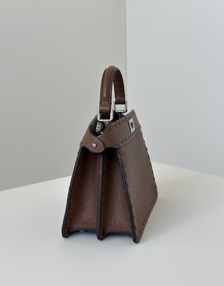 Fendi Peekaboo I See You Petite Satchel in Classic Black