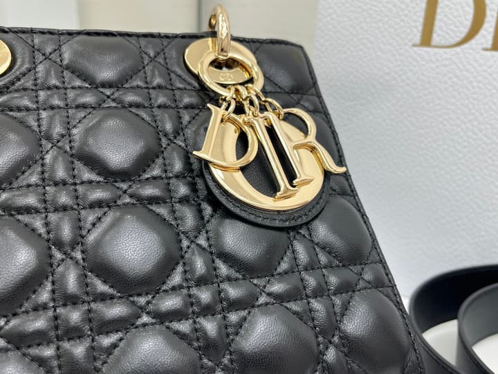 Dior Lady Dior My ABCDior Bow Handbag in Classic Black