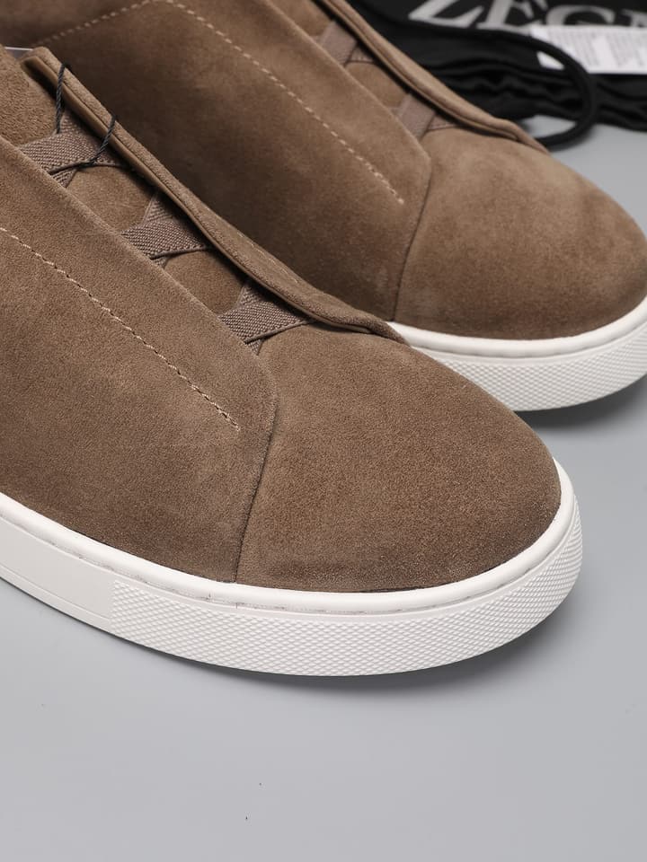 Zegna Triple Stitch Low-Top Sneakers