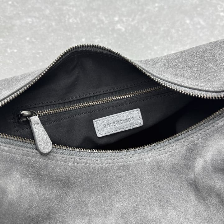 Balenciaga Le City Hobo Bag – Small in Frosted Grey