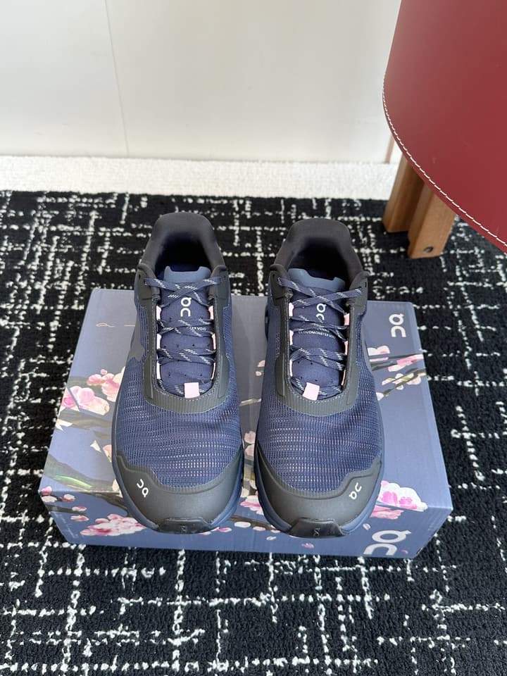 On Cloudmonster Void Running Shoes in Void Blue