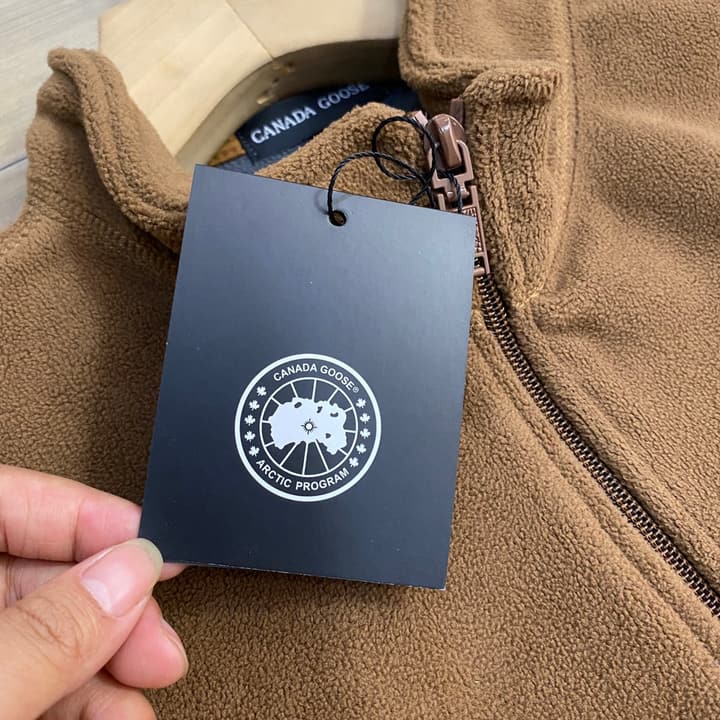 Canada Goose Black Label Fleece Cardigan – Autumn/Winter Collection in Khaki Brown