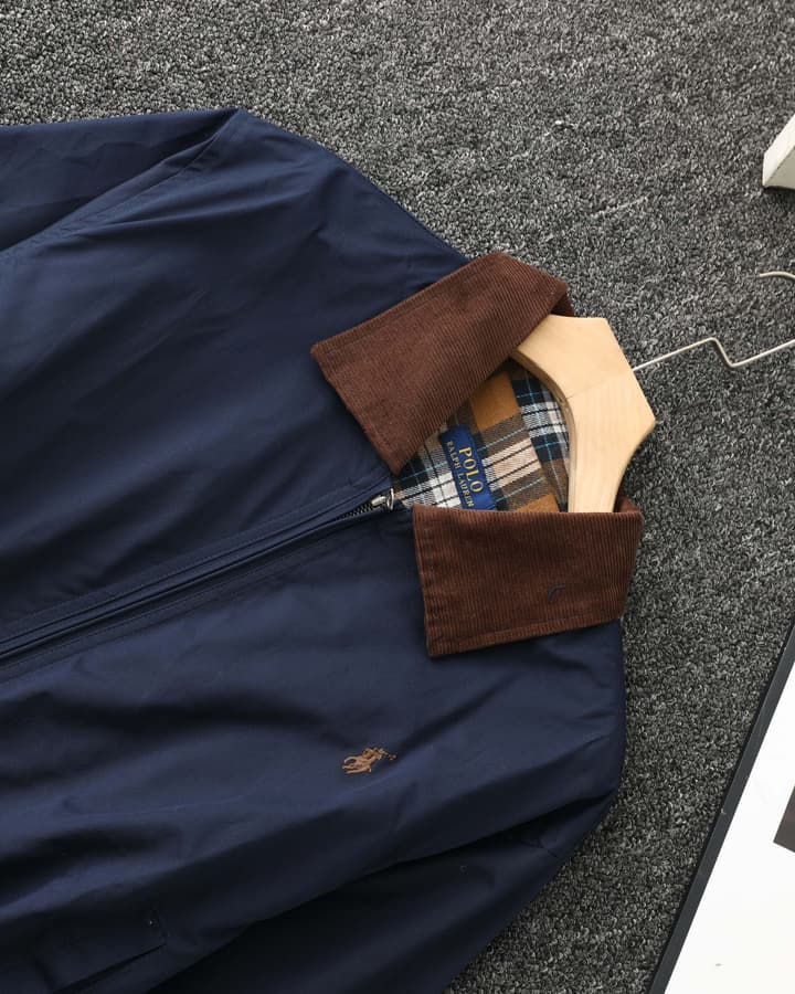 Ralph Lauren Campus Collared Jacket in Blue