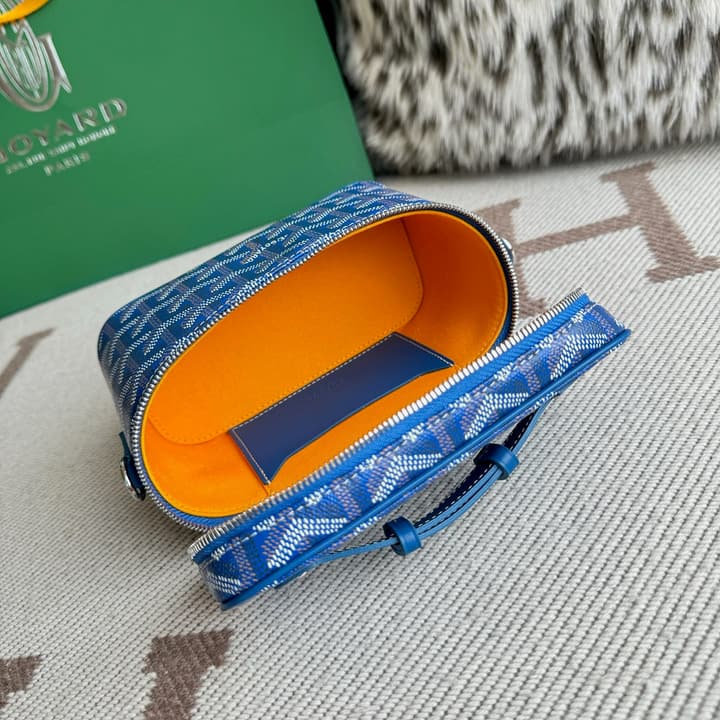 Goyard Muse Mini Vanity Case in Bright Orange Goyardine