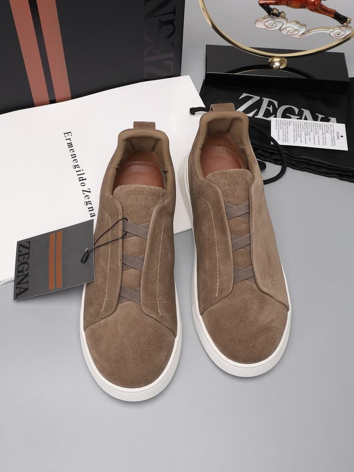 Zegna Triple Stitch Low-Top Sneakers