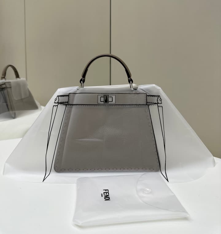 Fendi Peekaboo I See You Petite Satchel in Classic Black