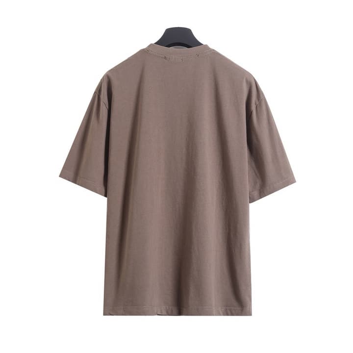 Balenciaga Rock Flame Cracked Distressed T-Shirt – 26SS in Coffee