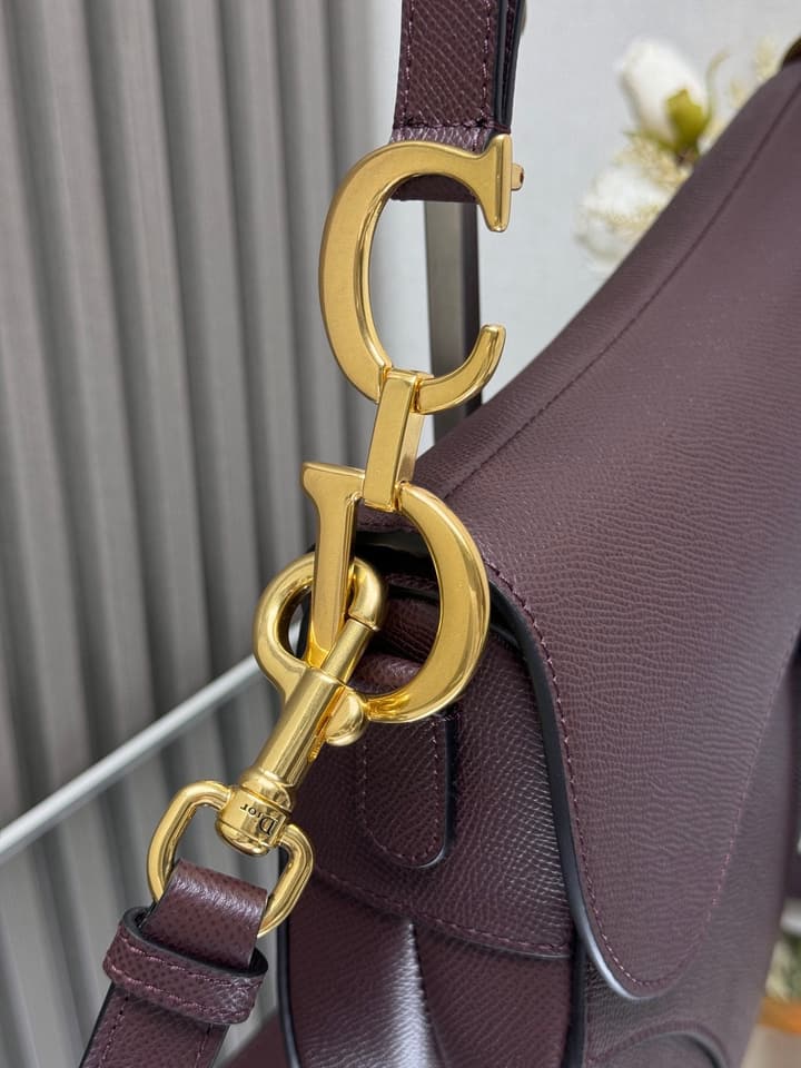 Dior Saddle Bag – Wine Red in Burgundy Red