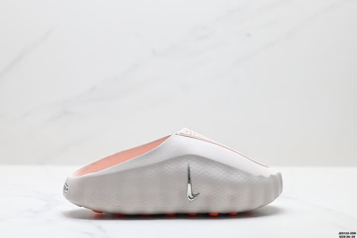 Nike Mind 001 Recovery Slide in Light Grey And Peach