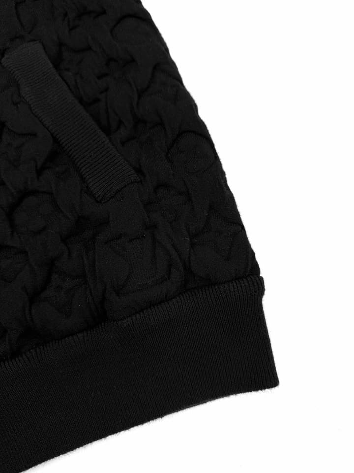 Louis Vuitton Padded Wool Monogram Flight Jacket in Black Monogram Padded Bomber
