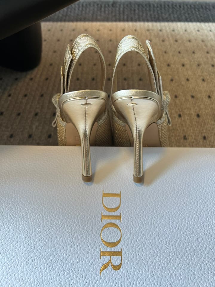 Dior J'Adior Slingback High Heels – Dior Or Limited Collection