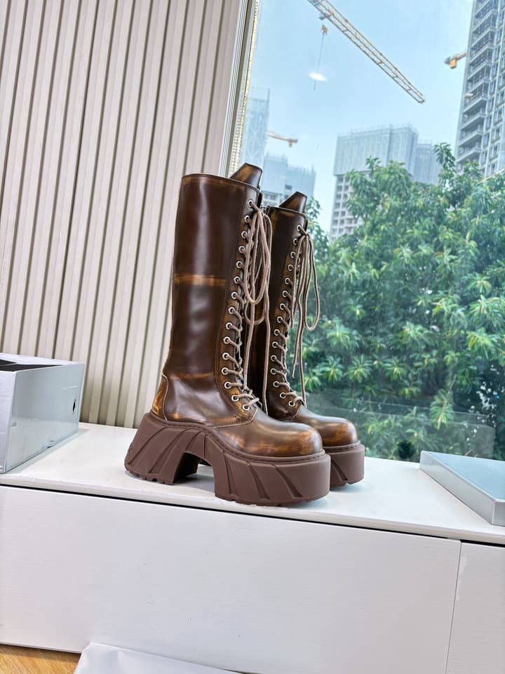 SMFK Platform Over-the-Knee Boots – 2025 Autumn/Winter Collection in Black