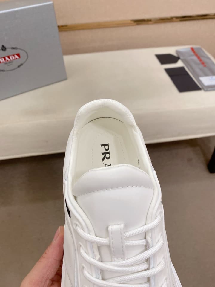 Prada Men's Waterproof Air Cushion Sneakers in Dark Grey