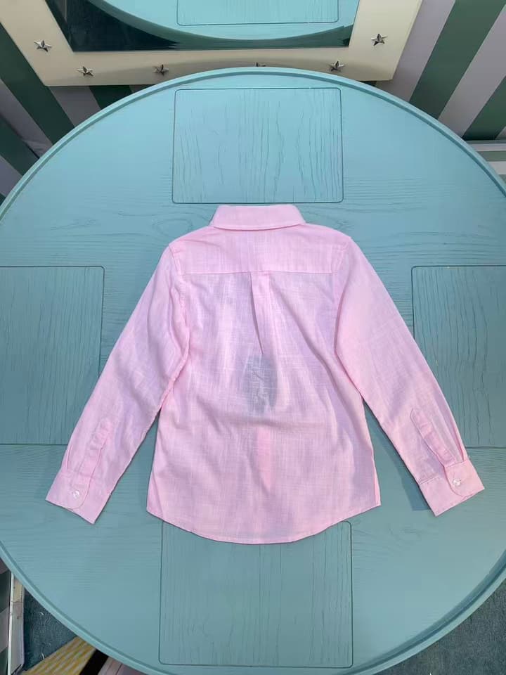 Ralph Lauren Polo Kids Embroidered Shirt – 2025SS – Kids Collection in Null