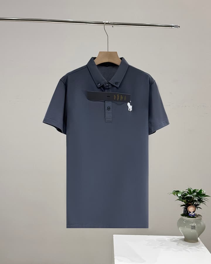 Ralph Lauren Business Classic Embroidered Polo Shirt in Black