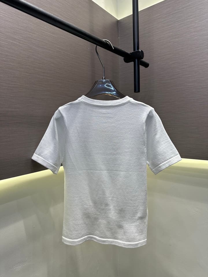 Valentino VLogo Embroidered Knit Short-Sleeve Top in Black
