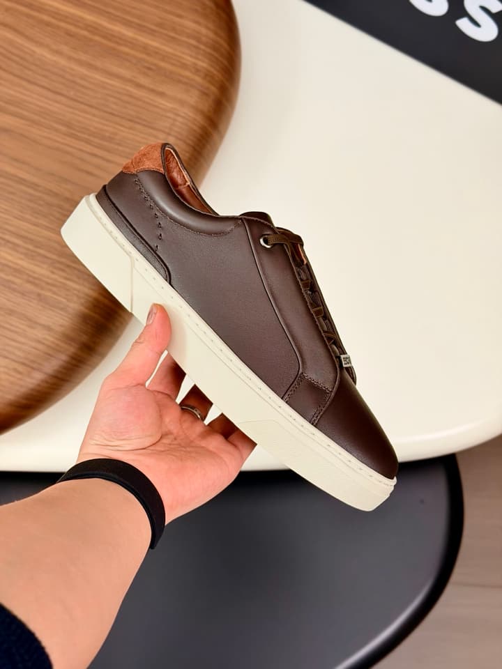 Boss Men's Casual Leather Sneakers