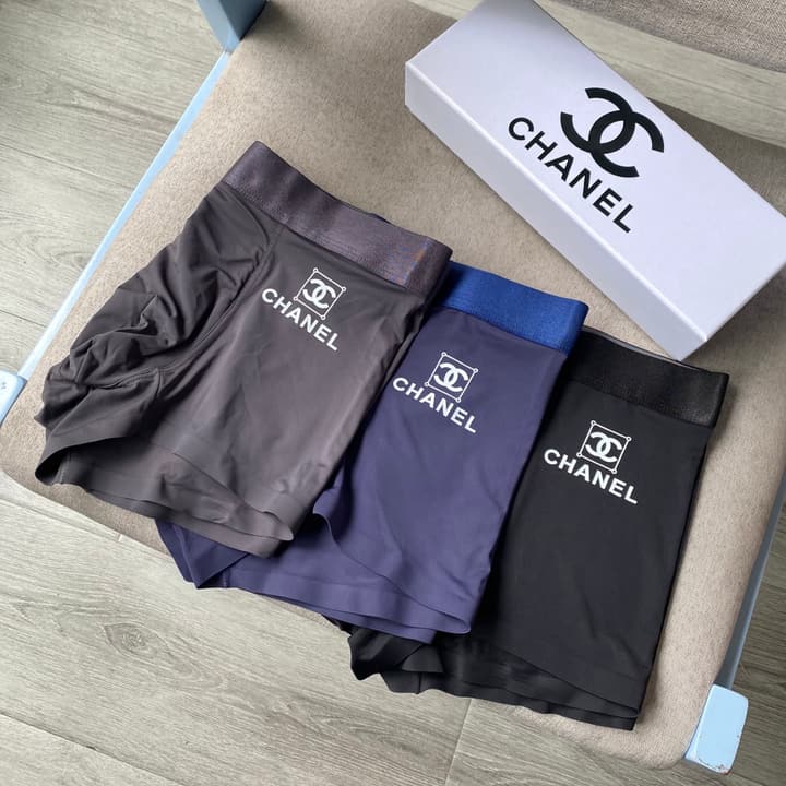Chanel Men's Seamless Ice Silk Underwear – 3-Pack