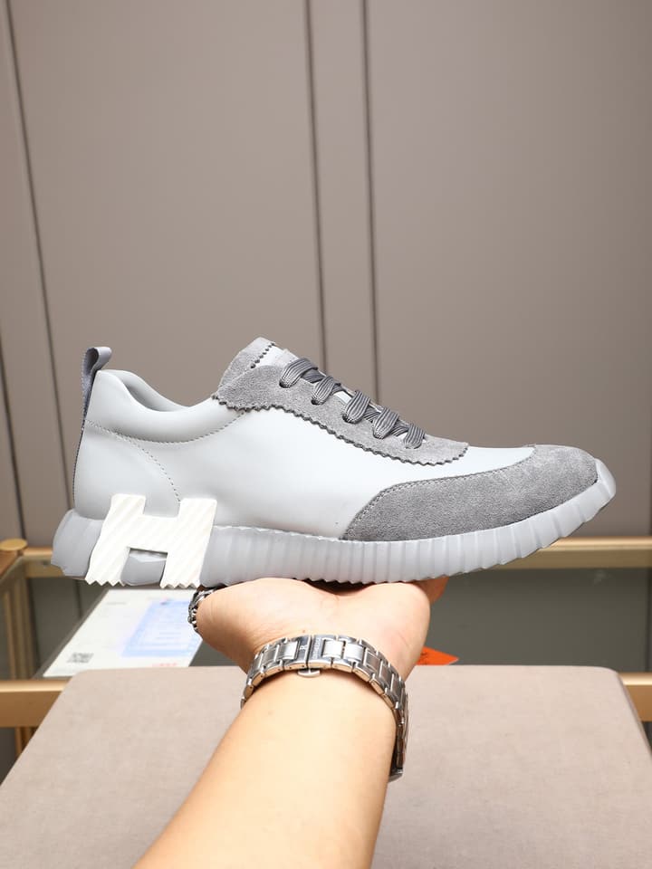 Hermès Bouncing Men's Sport Sneakers in Navy Blue