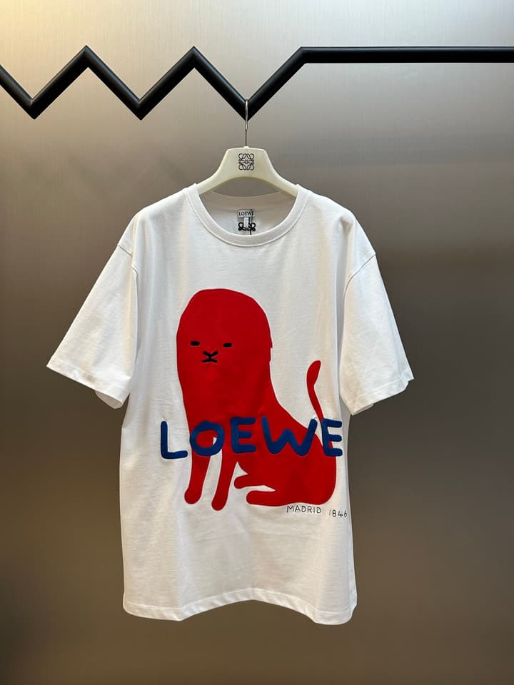 Loewe Anniversary Monster Crewneck T-Shirt in Black