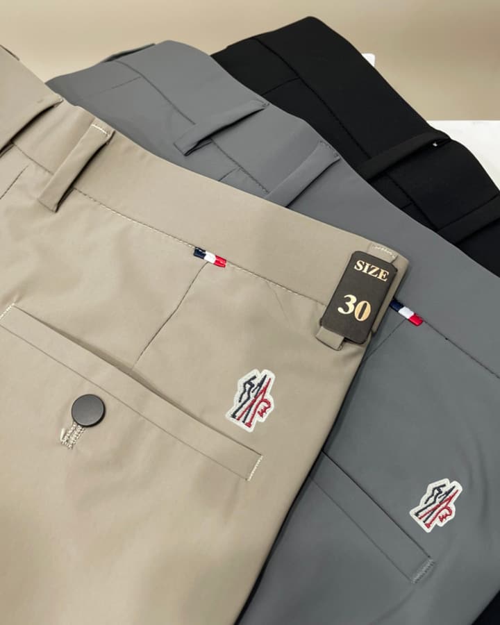 Moncler Men's Ice Silk Business Pants – 2025 Collection in Black