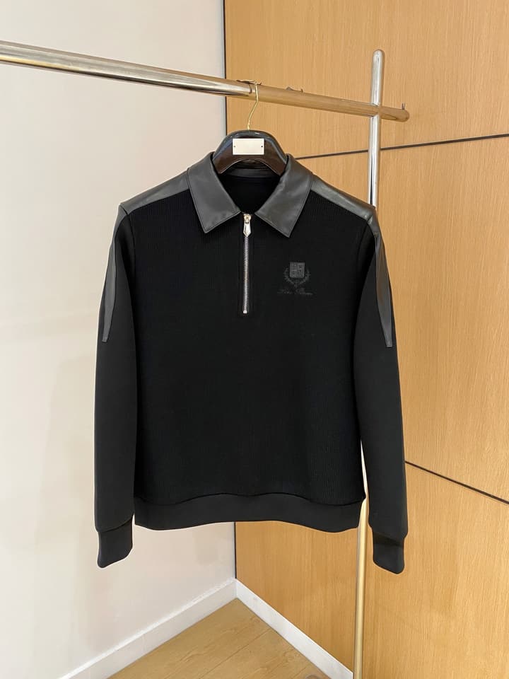 Loro Piana Wool Blend Pullover Sweatshirt – 2025FW in Classic Black