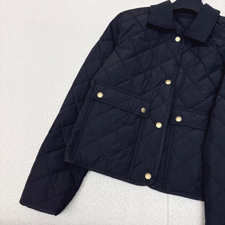 Moncler Diamond Quilted Padded Short Jacket in Black