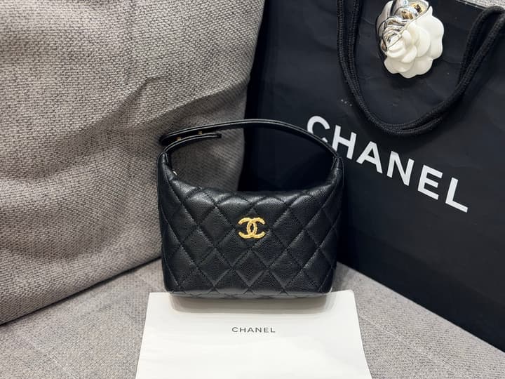 Chanel Caviar Leather Lunchbox Bag – 25C