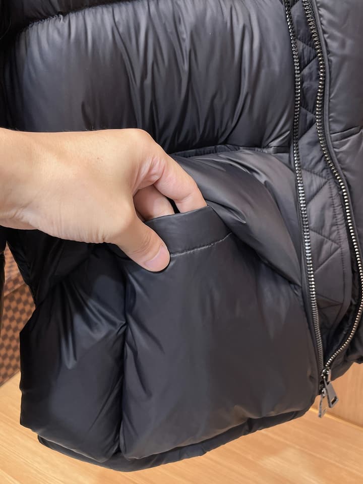 Moncler Stand Collar Embossed Down Jacket – Limited Edition in Black