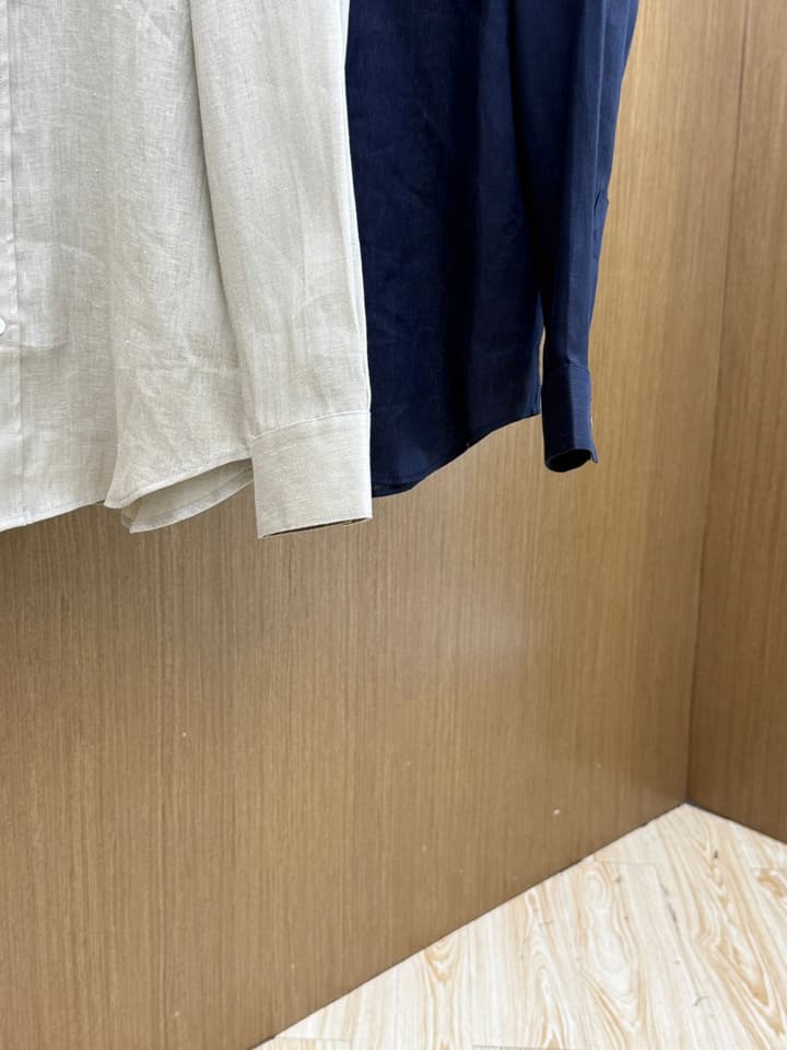 Loewe Minimalist Linen-Cotton Long Sleeve Shirt – Spring/Summer Collection – 25SS in Dark Blue