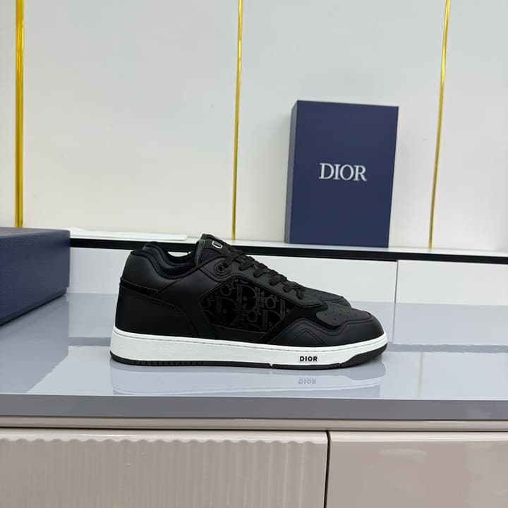 Dior Casual Calfskin Ankle Boots in Black With White Sole