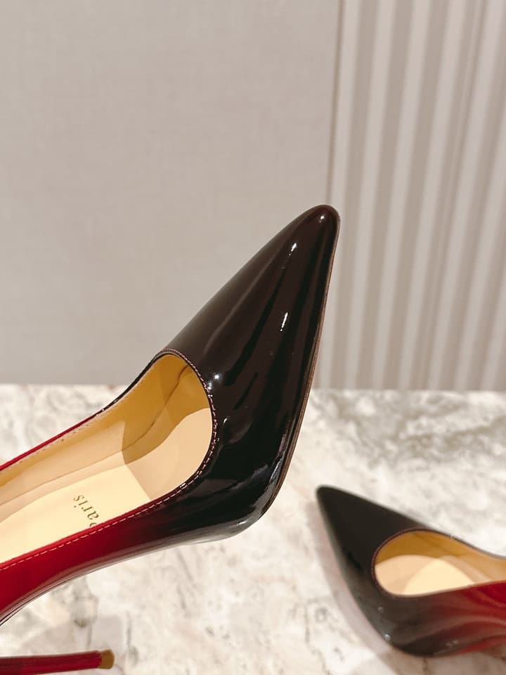 Christian Louboutin Platform Heeled Sandals – 2025 SS Show Model in Black Suede