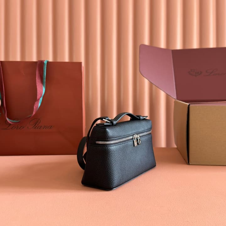 Loro Piana Extra Pocket L19 Handbag in Caramel Leather