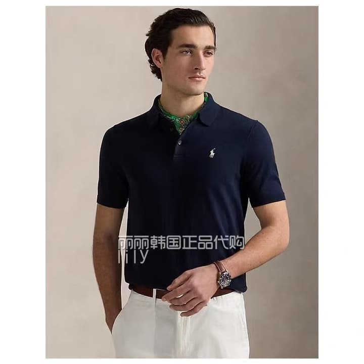 Ralph Lauren Knit Pony Embroidery Polo Shirt – 2025 in Grey