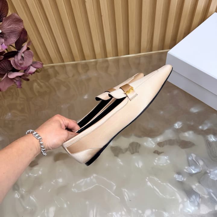 Saint Laurent Silk Chain Mules – Spring/Summer Collection – 26S in Beige