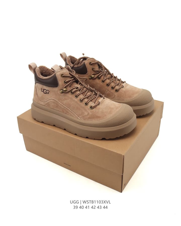 UGG Retro Low-Top Sneaker Boots in Rust Brown Suede