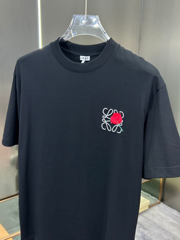 Loewe 3D Logo High-Count Cotton T-Shirt – 2026SS in Black