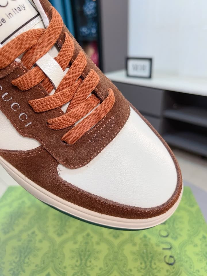 Gucci New Season Casual Fashion Sneakers in Black With Web Stripe
