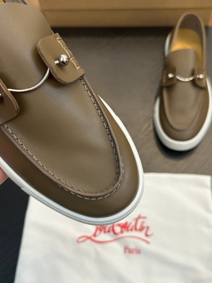 Christian Louboutin Men's Casual Sneakers in Light Grey