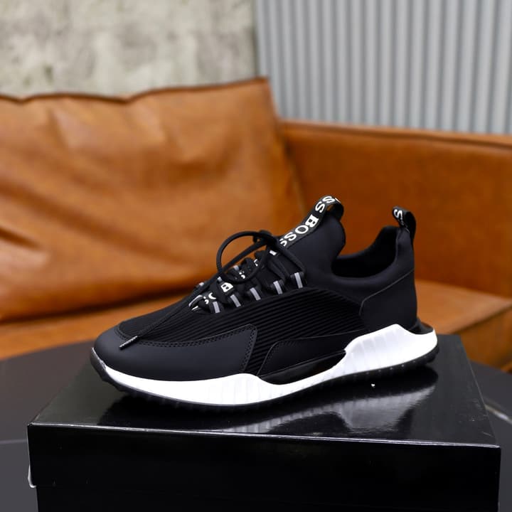 Boss Men's Knit Sport Sneakers