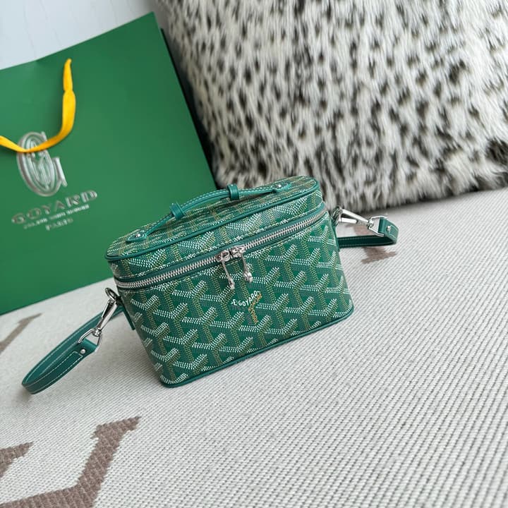 Goyard Muse Mini Vanity Case in Bright Orange Goyardine