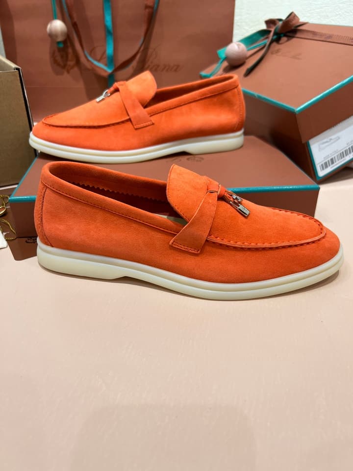 Loro Piana My Charms Suede Loafers