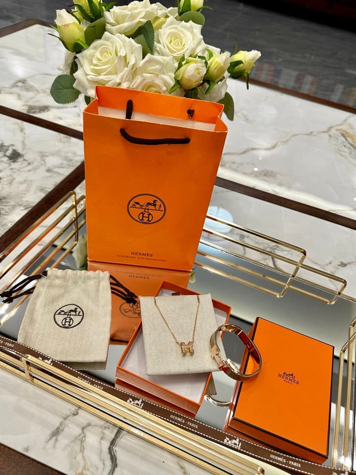 Hermès Oval Series Necklace & Bracelet Set