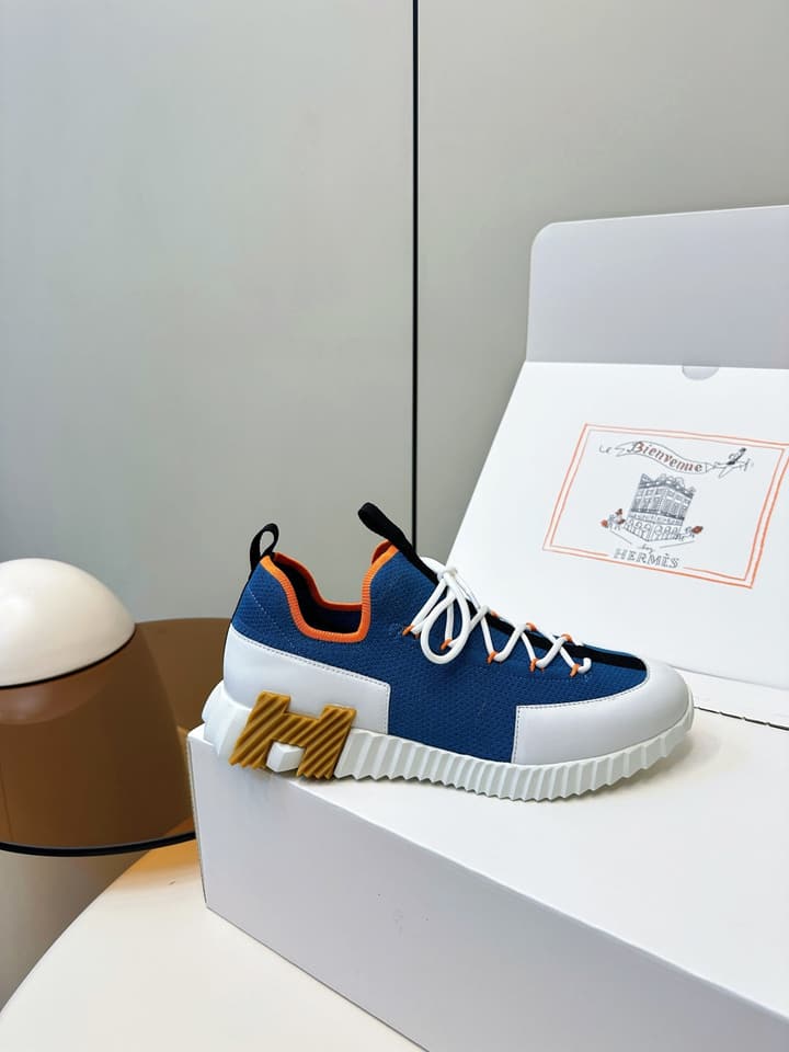 Hermes H Classic Couple Sneakers in Black