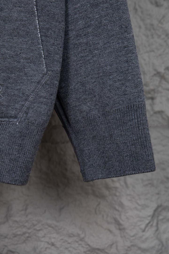 Dior CD Monogram Jacquard Cardigan – 24SS in Dark Grey
