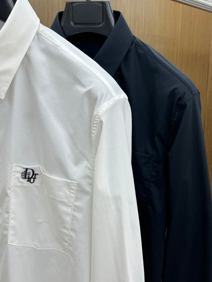 Dior Minimalist Long-Sleeve Cotton Shirt – Spring/Summer Collection